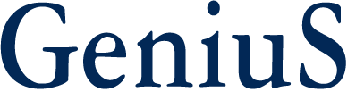 Genius logo blauw