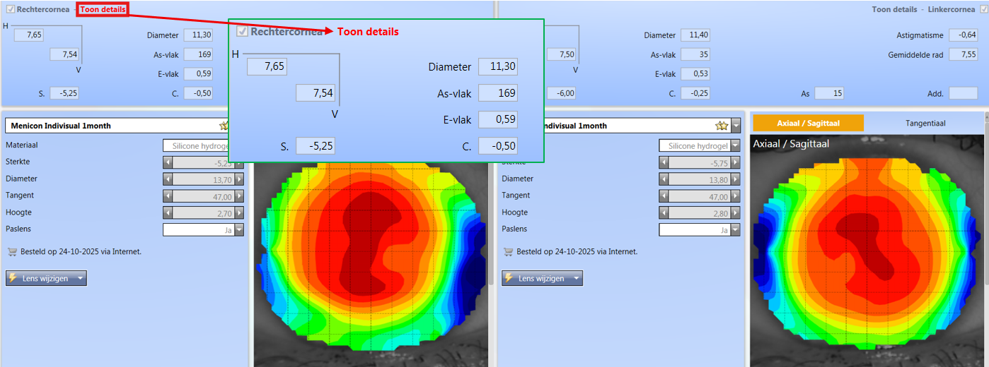 3. Dummies Toon details knop