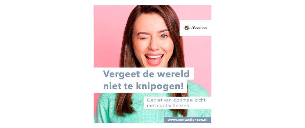  Nieuwe contactlenzen campagne: Vergeet de wereld niet te knipogen!